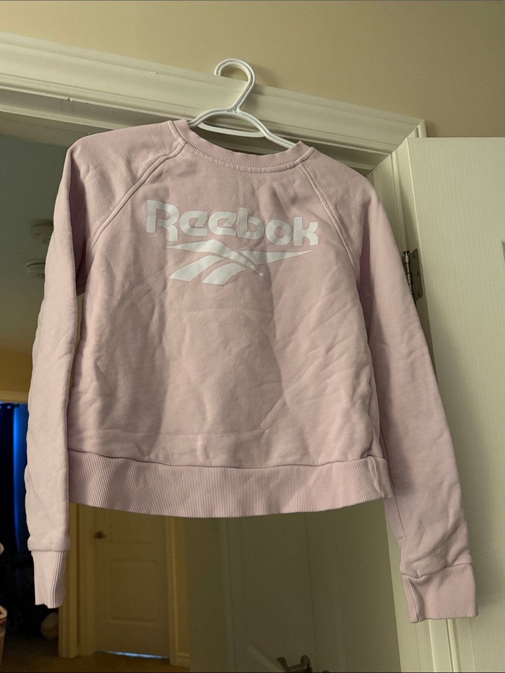 Reebok Light Pink Logo Crewneck Sweatshirt